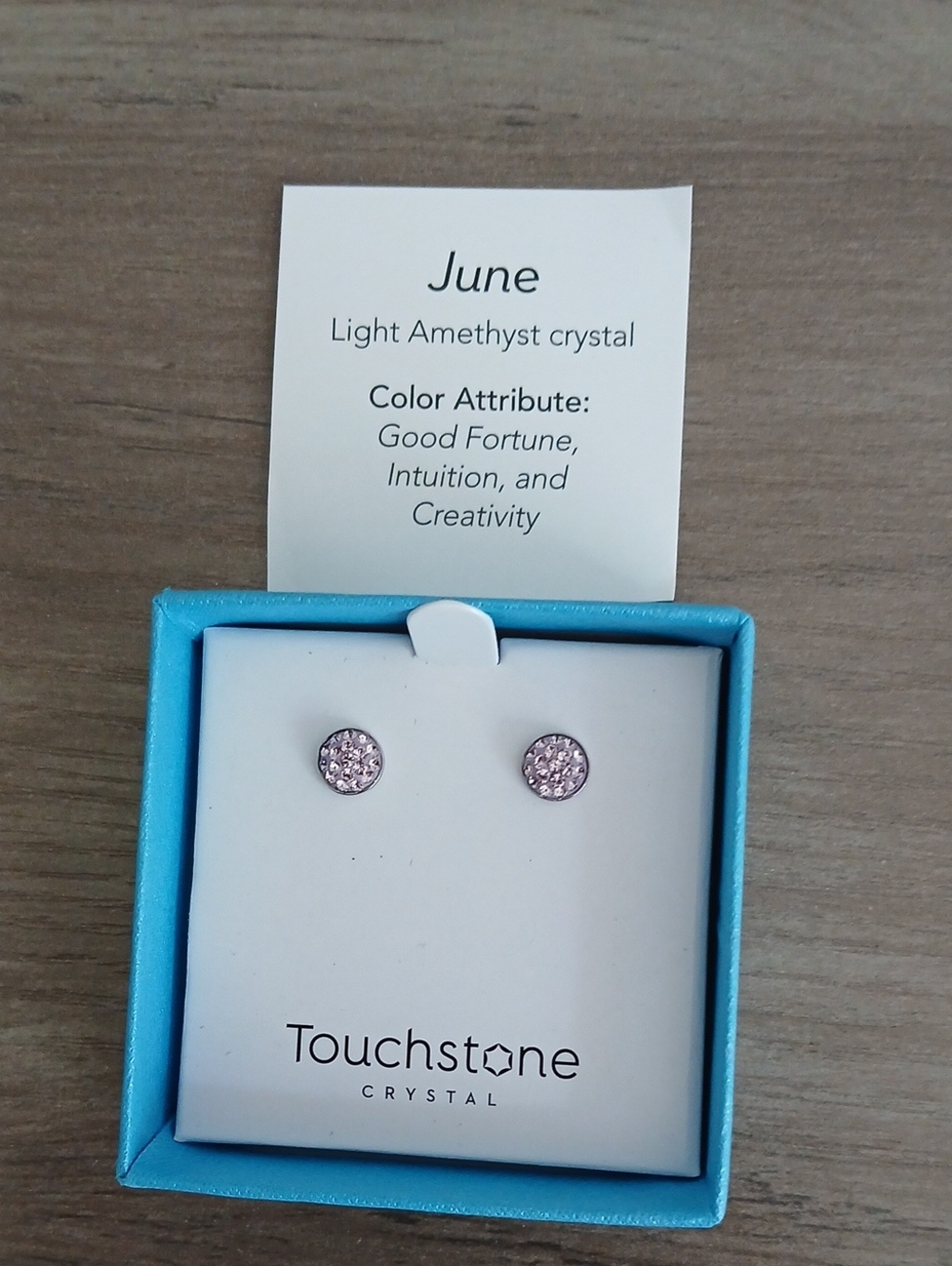 Touchstone Crystal June Birthstone Earrings